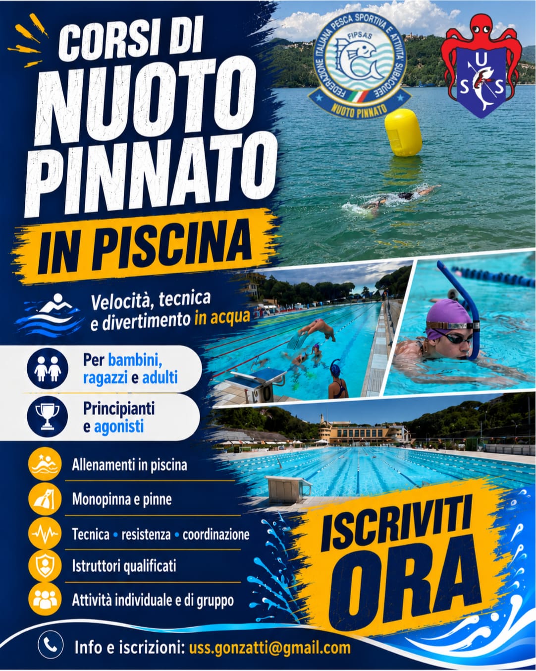 Corsi Nuoto Pinnato
